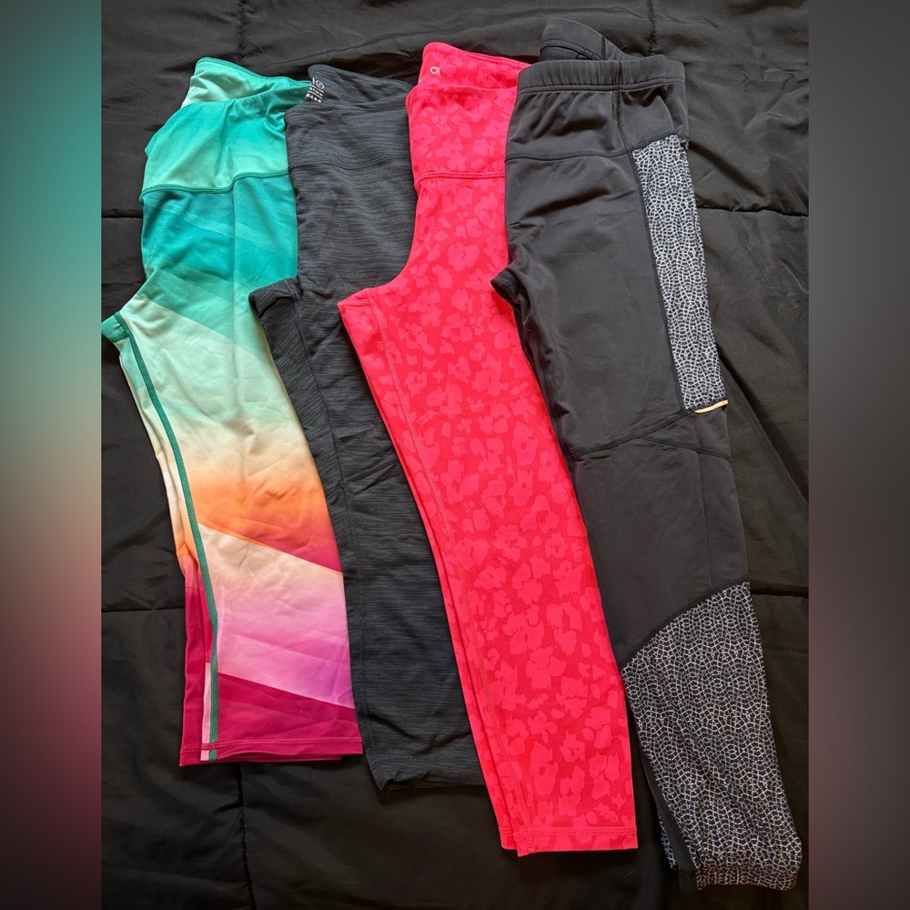 Woman’s Lot Of 4 Leggings Set Size L Large: Outdoor Voices, Prana, Gap, DSG
